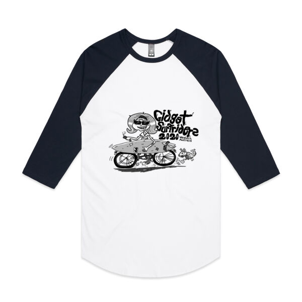 Gidget Grommie - 3/4 Raglan Baseball Sleeve Tee Thumbnail