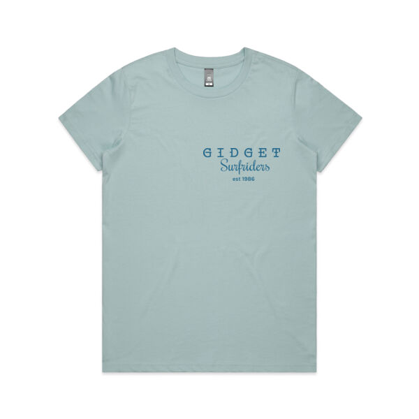 Blue Gidget Grommie & Text Tee Thumbnail
